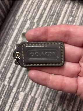 Coach Brown Leather Key & Card Holder Fob